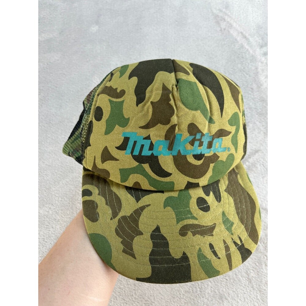 Men Snapback Hat Cotton Mesh Camo Baseball Cap Trucker Visor